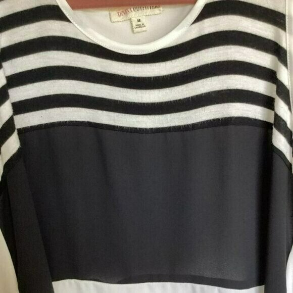 Zenana Outfitters Tank Top Style Blouse Cotton Yoke Colorblock Women''s Medium - Picture 3 of 12